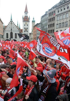 Bayern Múnich celebra título de Bundesliga